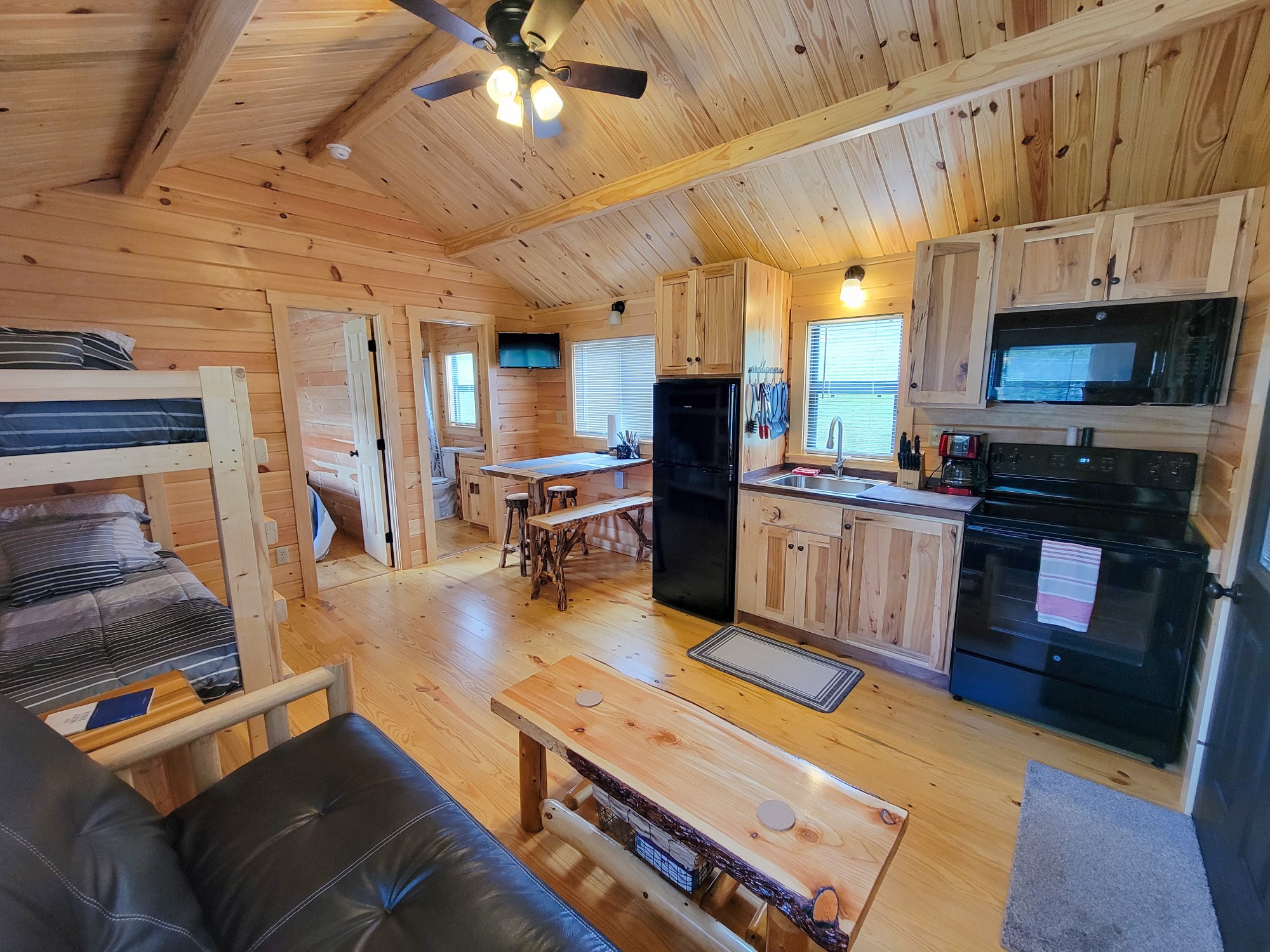 Comfortable cabin interior